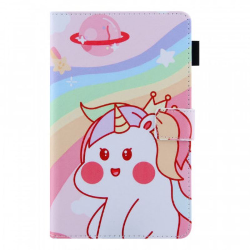 Flip Cover Samsung Galaxy Tab A8 (2021) Sød Enhjørning