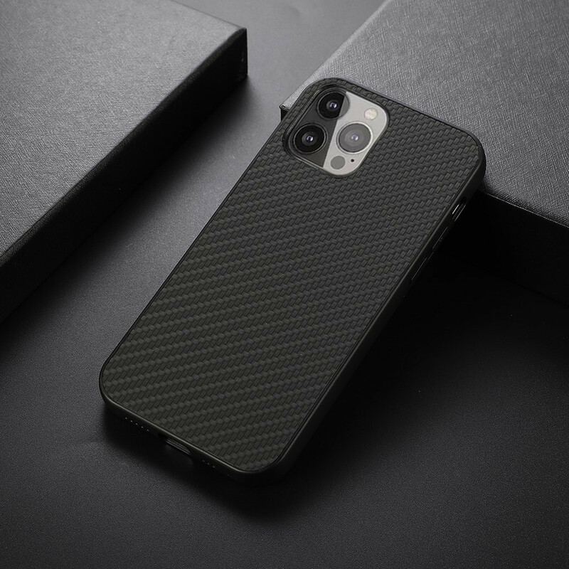 Cover iPhone 13 Pro Max Carbon Fiber Tekstur I Lædereffekt