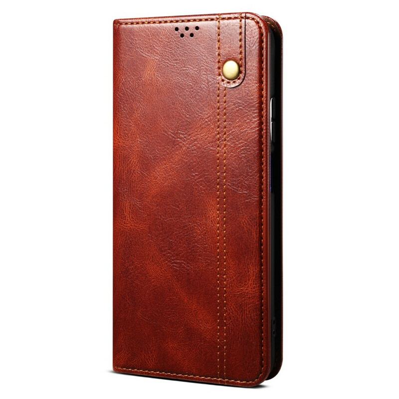 Cover iPhone 13 Pro Max Flip Cover Voksbehandlet Kunstlæder