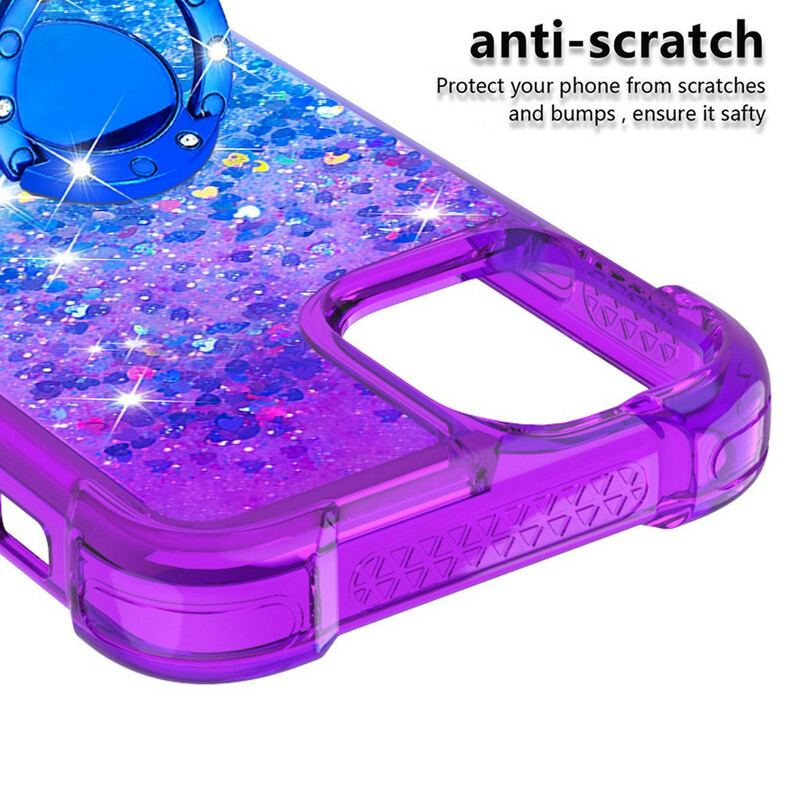 Cover iPhone 13 Pro Max Glitter Ring-bracket