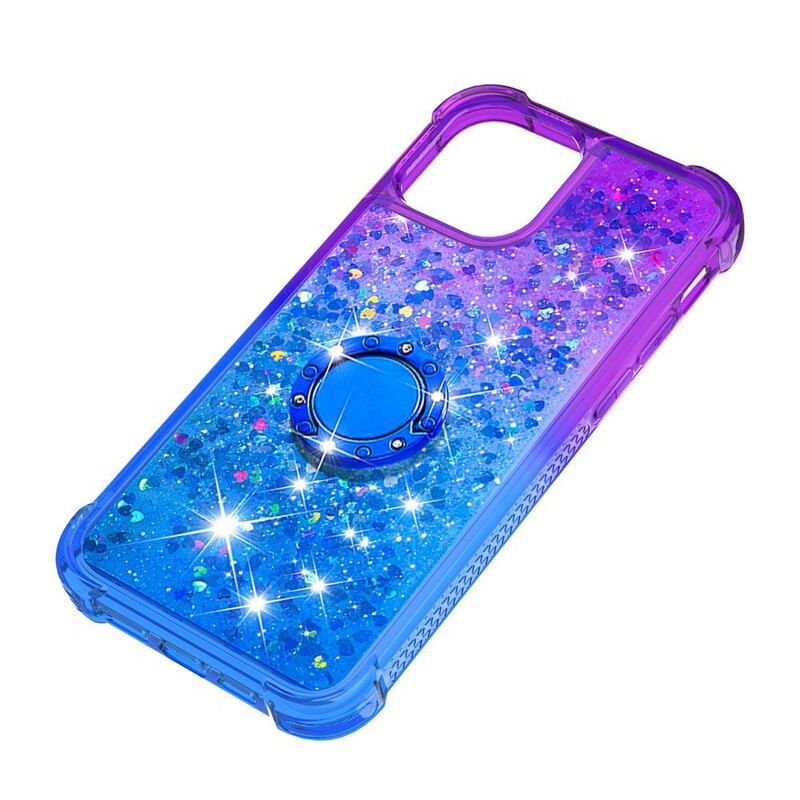 Cover iPhone 13 Pro Max Glitter Ring-bracket