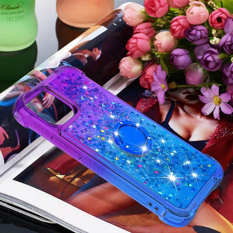 Cover iPhone 13 Pro Max Glitter Ring-bracket