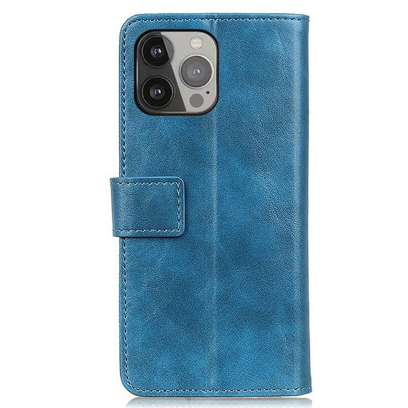 Flip Cover iPhone 13 Pro Max Khazneh Elegance Læderstil