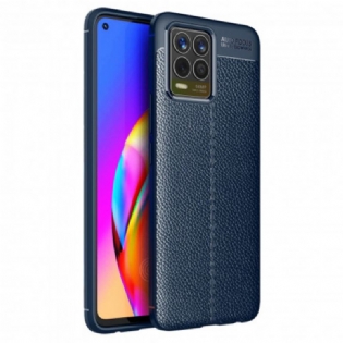Cover Realme 8 / 8 Pro Dobbelt Linje Litchi Læder Effekt
