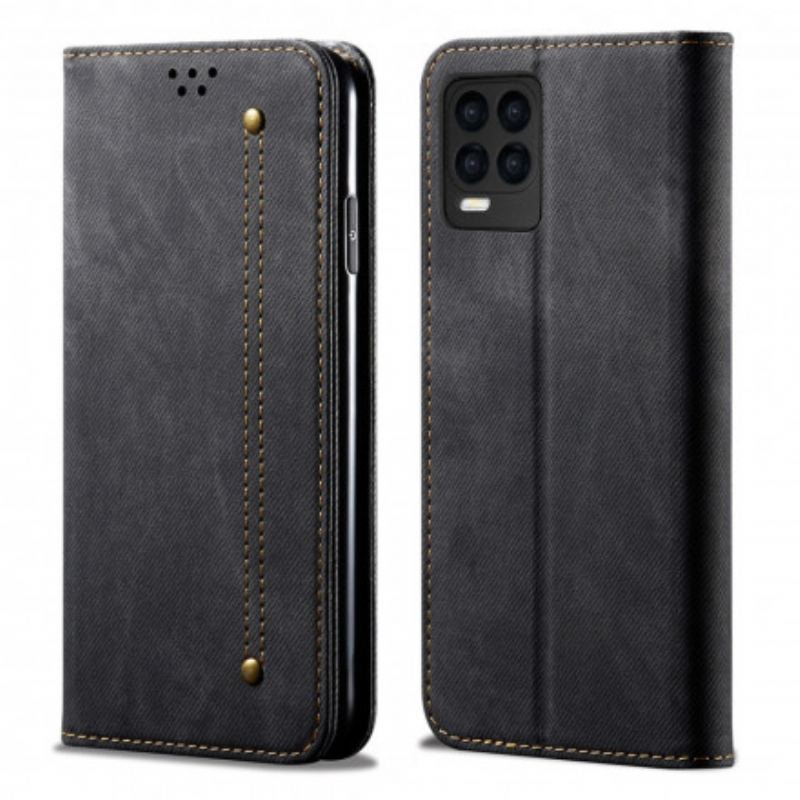 Cover Realme 8 / 8 Pro Flip Cover Denim Stof