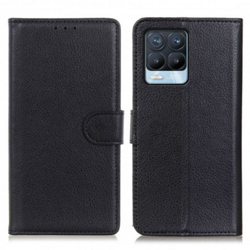 Læder Cover Realme 8 / 8 Pro Traditionelt Imiteret Læder