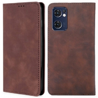Cover Oppo Find X5 Lite Flip Cover Skin-touch Lædereffekt