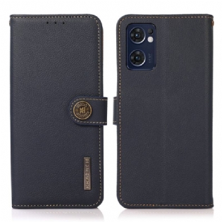 Flip Cover Oppo Find X5 Lite Ægte Læder Khazneh Rfid Stilfuld