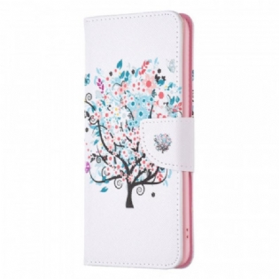 Flip Cover Oppo Find X5 Lite Blomstret Træ