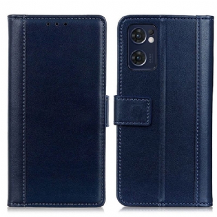 Flip Cover Oppo Find X5 Lite Farvet Version Split Læder