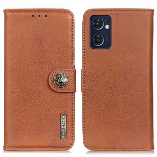 Flip Cover Oppo Find X5 Lite Imiteret Læder Khazneh