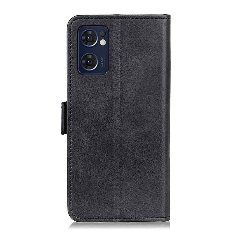 Flip Cover Oppo Find X5 Lite Læder Cover Dobbelt Klap
