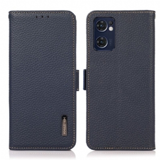 Flip Cover Oppo Find X5 Lite Litchi Læder Khazneh Rfid