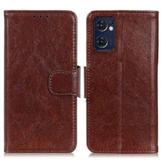 Flip Cover Oppo Find X5 Lite Split Nappa Læder