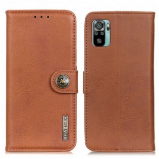 Flip Cover Xiaomi Redmi Note 10 / 10S Imiteret Læder Khazneh