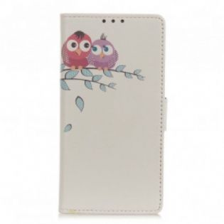 Flip Cover Xiaomi Redmi Note 10 / 10S Par Ugler På Træet