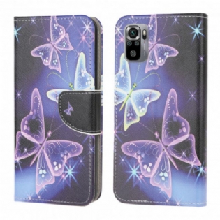 Flip Cover Xiaomi Redmi Note 10 / 10S Sommerfugle