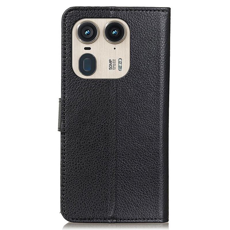Flip Cover Motorola Edge 50 Ultra Traditionelt Kunstlæder
