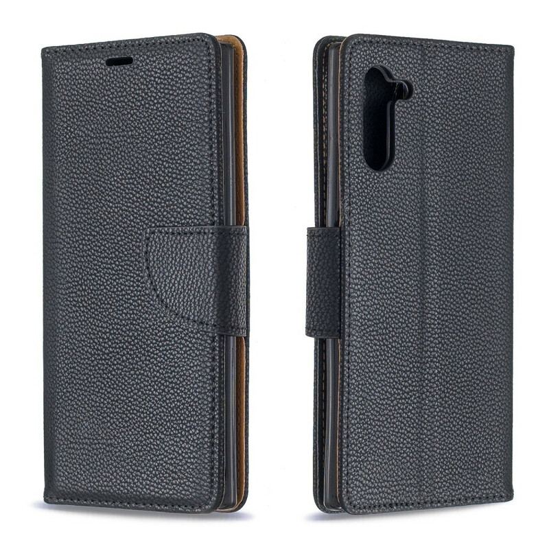 Flip Cover Samsung Galaxy Note 10 Læder Cover Litchi Rabat Oblique