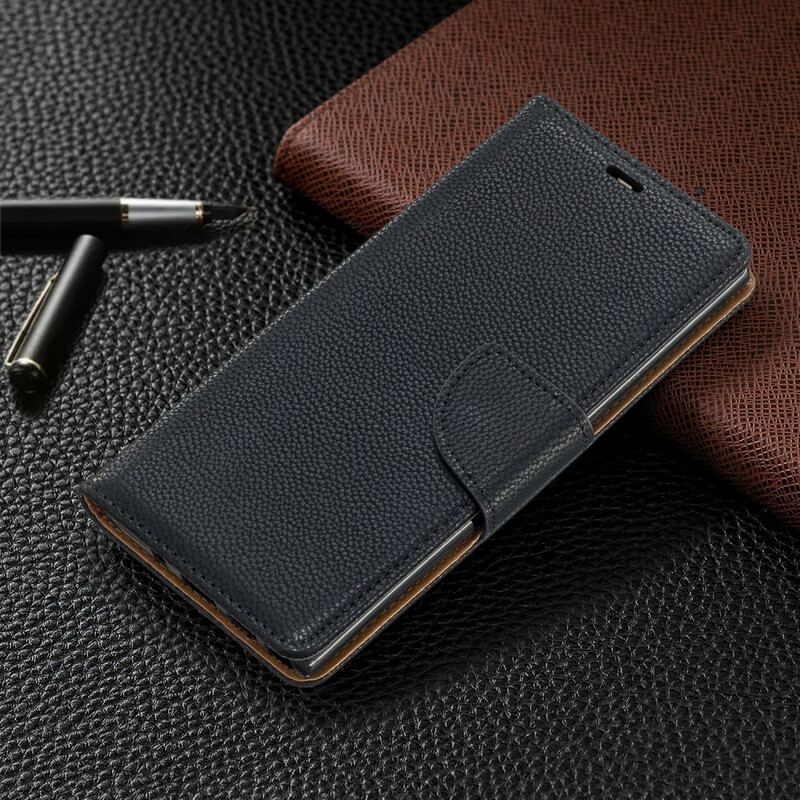 Flip Cover Samsung Galaxy Note 10 Læder Cover Litchi Rabat Oblique
