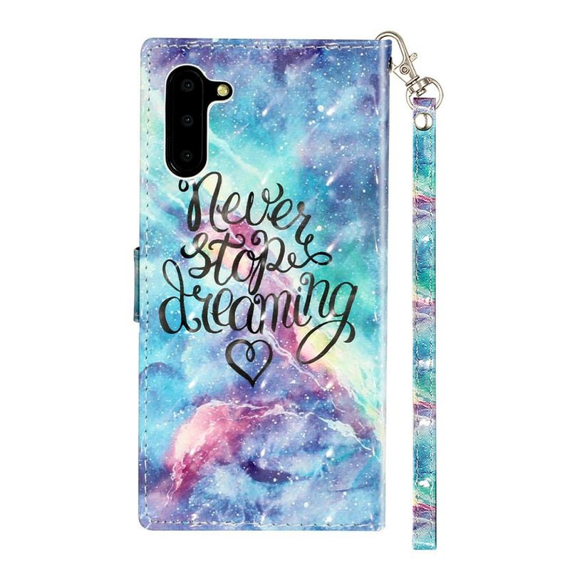 Flip Cover Samsung Galaxy Note 10 Stop Aldrig Med At Drømme Om Lyspletter