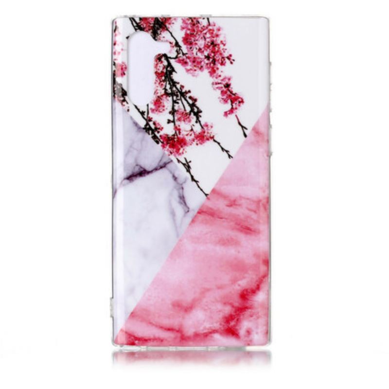 Mobilcover Samsung Galaxy Note 10 Fantastisk Blomstermarmor