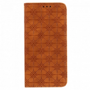 Cover Samsung Galaxy M31 Flip Cover Barokke Blomster