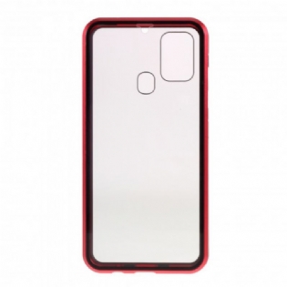 Cover Samsung Galaxy M31 Metalkanter Og Hærdet Glas