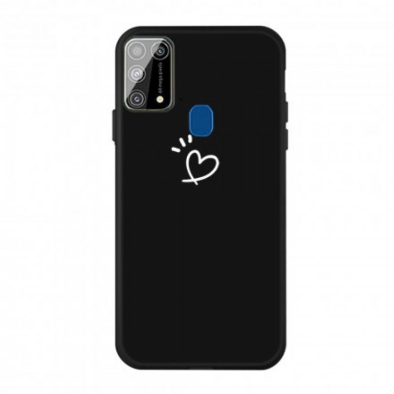 Cover Samsung Galaxy M31 Silikone Bankende Hjerte