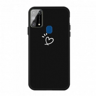 Cover Samsung Galaxy M31 Silikone Bankende Hjerte