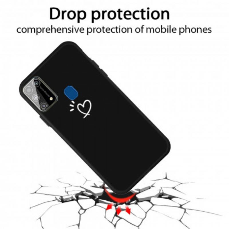 Cover Samsung Galaxy M31 Silikone Bankende Hjerte