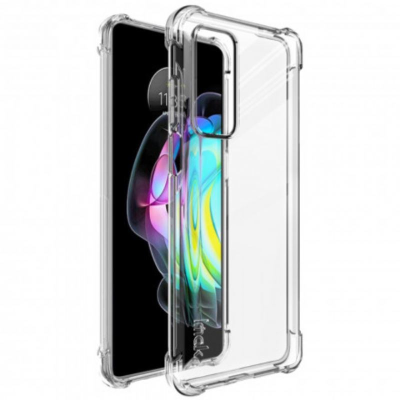 Cover Motorola Edge 20 Gennemsigtig Med Imak Skærmfilm