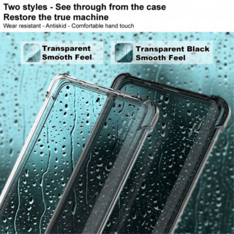 Cover Motorola Edge 20 Gennemsigtig Med Imak Skærmfilm