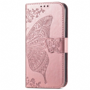 Flip Cover Motorola Edge 20 Halve Sommerfugle