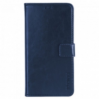Flip Cover Motorola Edge 20 Imiteret Læder Idewei