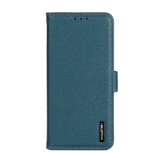 Flip Cover Motorola Edge 20 Khazneh Litchi Læder