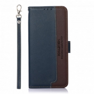 Flip Cover Motorola Edge 20 Lychee Style Rfid Khazneh