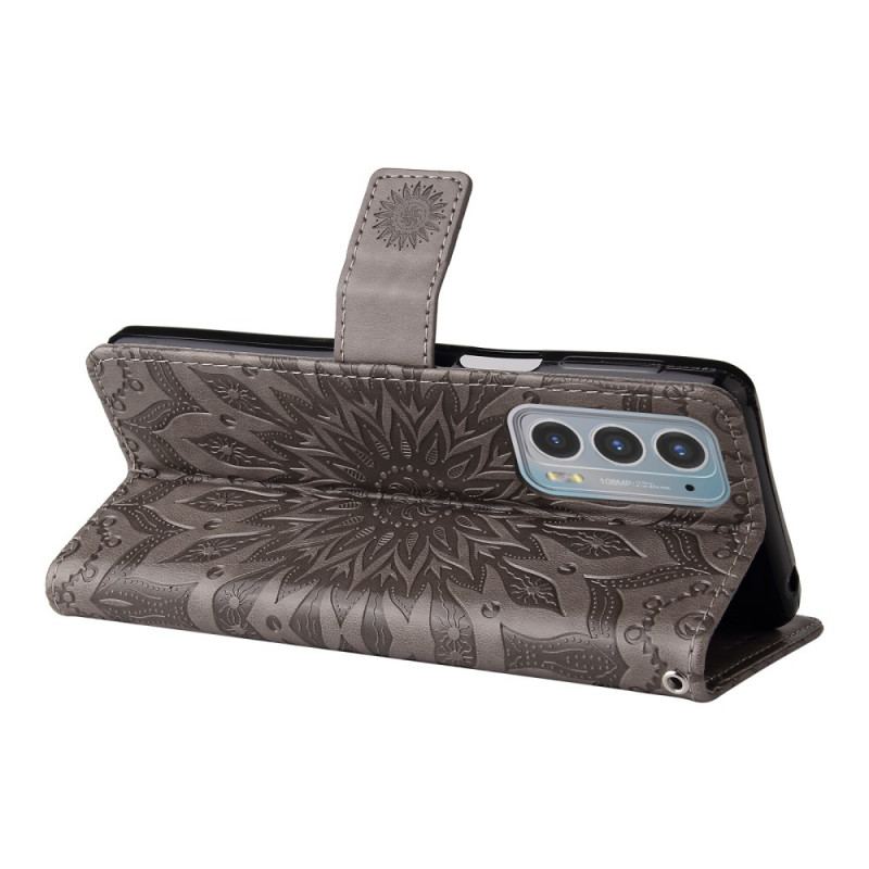 Flip Cover Motorola Edge 20 Solblomst