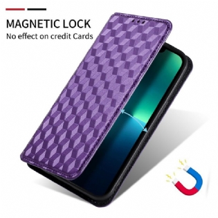 Cover Huawei Nova 8i Flip Cover Diamant Læder Effekt