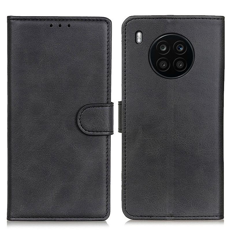 Flip Cover Huawei Nova 8i Effekt Af Mat Læder