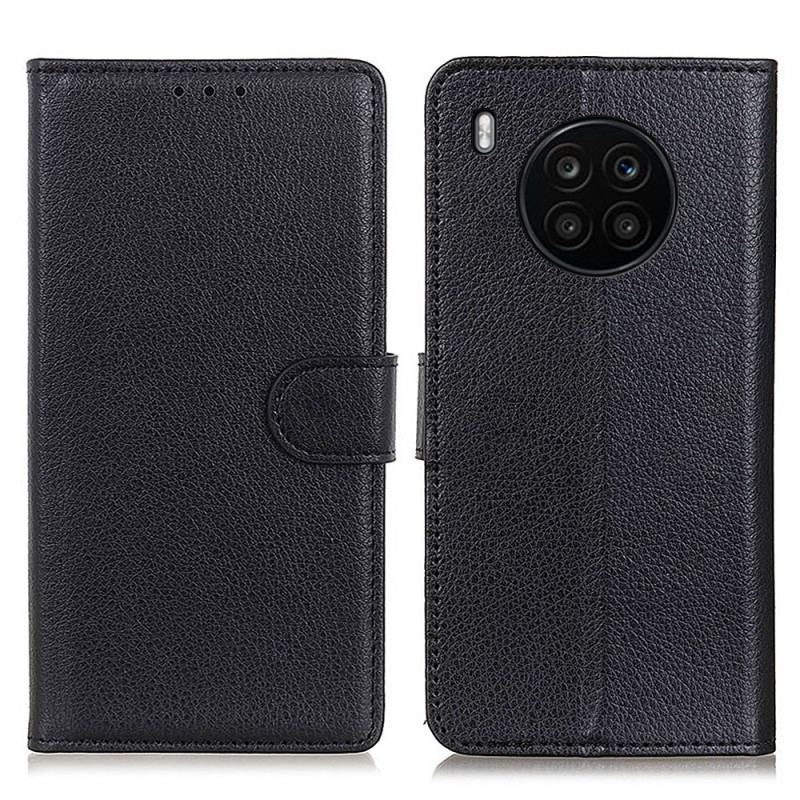 Flip Cover Huawei Nova 8i Litchi Tekstur