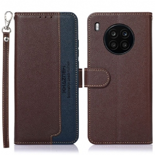 Flip Cover Huawei Nova 8i Lychee Style Rfid Khazneh