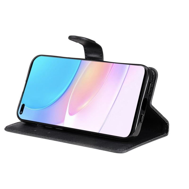 Flip Cover Huawei Nova 8i Med Snor Strappy Lædereffekt