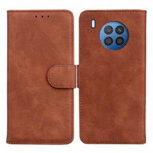 Flip Cover Huawei Nova 8i Monokrom Lædereffekt