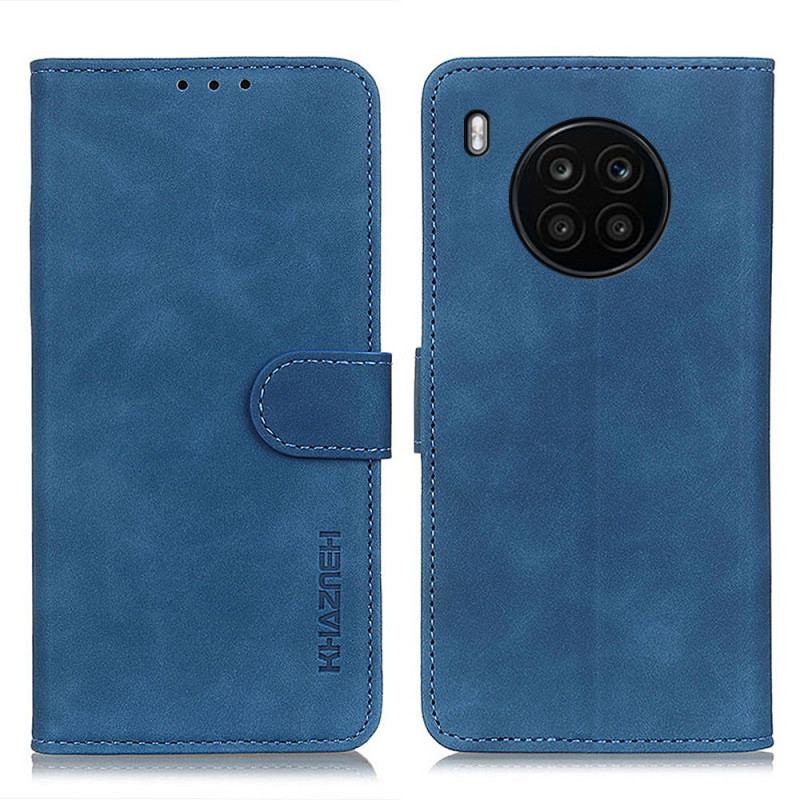 Læder Cover Huawei Nova 8i Khazneh Vintage Lædereffekt