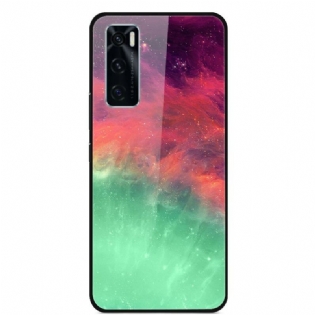Cover Vivo Y70 Rød Og Grøn Himmel