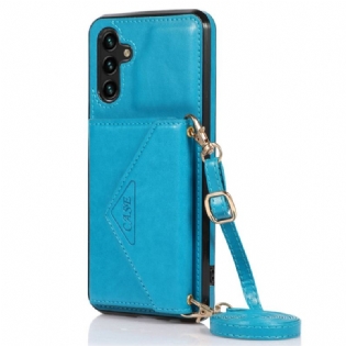 Cover Til Samsung Galaxy A15 5g Kortholder Og Skulderrem