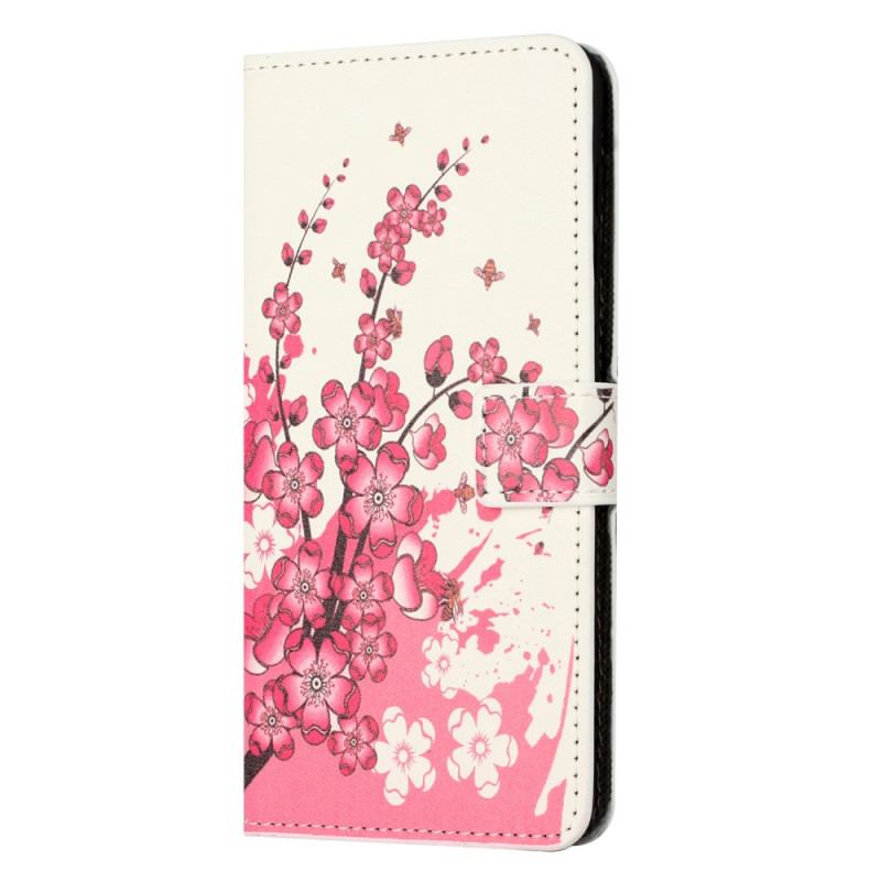 Flip Cover Samsung Galaxy A15 5g Blommeblomst