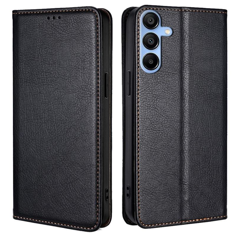 Flip Cover Samsung Galaxy A15 5g Klassisk Lædereffekt
