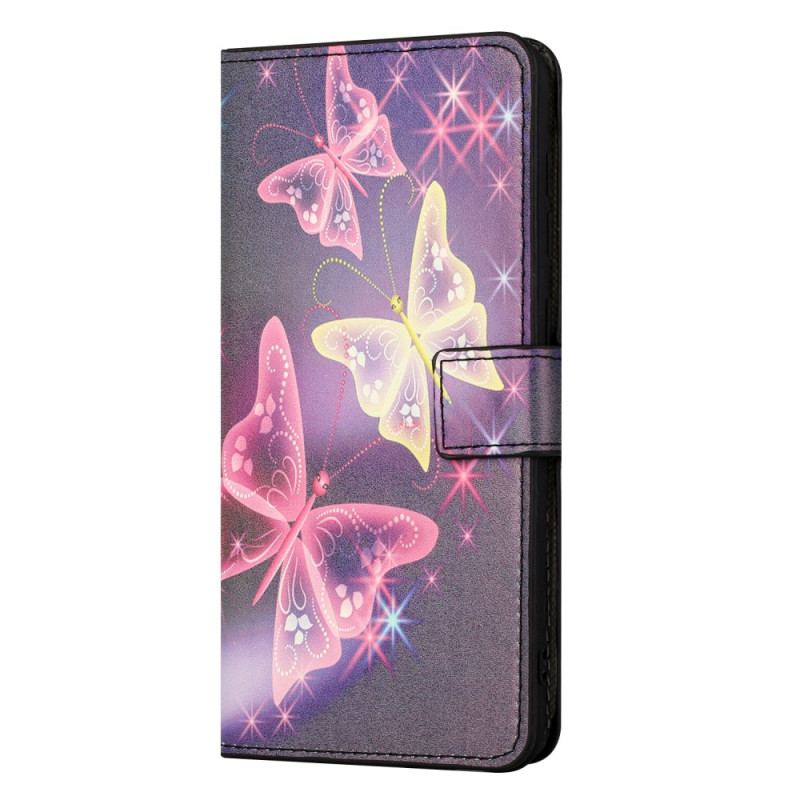 Flip Cover Samsung Galaxy A15 5g Mousserende Sommerfugle